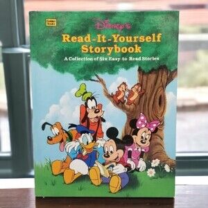 Disneys Golden Book Read It Yourself StoryBook 90s HC Vintage Childrens Kids